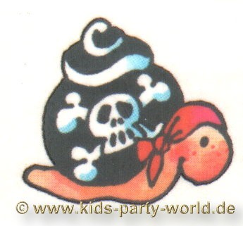 Pirate Tattoos on Mini Tattoo Piraten Schnecke Kinder Tattoos