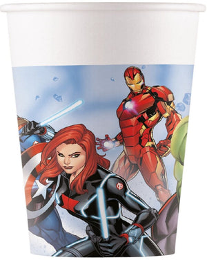 8 Pappbecher Avengers Heroes 200ml