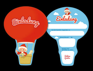 8 Sandmännchen Einladungskarten