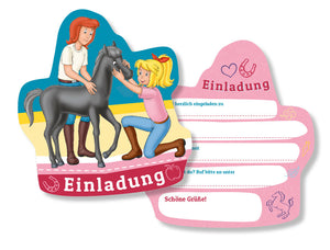 6 Bibi und Tina Einladungskarten