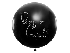 Boy or Girl Konfetti Ballon blau 1m