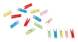 Sommerfest Bunte Mini Party Klammern 20 Stück