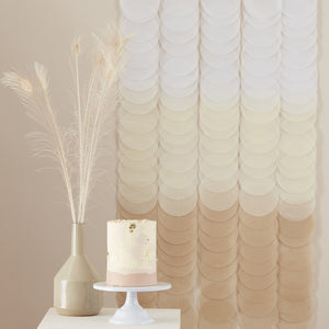 Natural Ombre Seidenpapier Vorhang