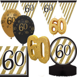 Fertige Deko Sets zum 60. Geburtstag