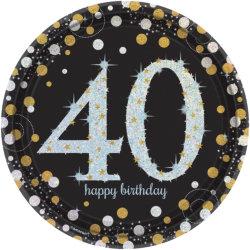 XL  Dekoset zum 40 Geburtstag Feier Dekoration Geburtstagsdeko Partyzubehör  40