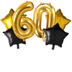 Ballons zum 60. Geburtstag