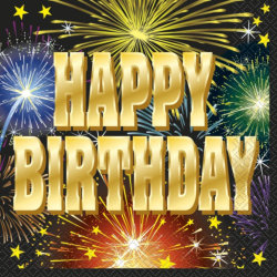 Happy Birthday Feuerwerk