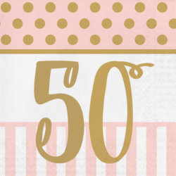 Pink Chic - Rosa Gold zum 50. Geburtstag