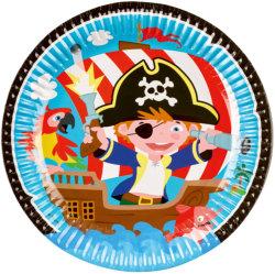Piratenparty Piraten-Party-Set 54tlg für 16 Gäste Teller Becher Serv 2Decken 
