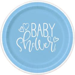 Baby Shower in Blau