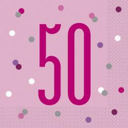 50. Geburtstag Pink Dots Glitzer
