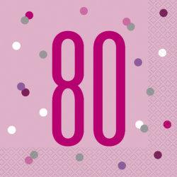 80. Geburtstag Pink Dots Glitzer