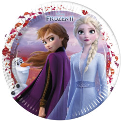 Tischdecke für 16 Ki Nordlicht Frozen Eiskönigin Anna & Elsa 53 Teile Partyset